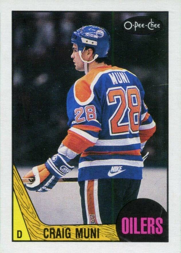 1987 O-Pee-Chee Craig Muni #206 Hockey Card