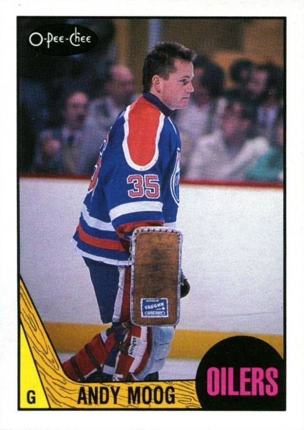 1987 O-Pee-Chee Andy Moog #204 Hockey Card