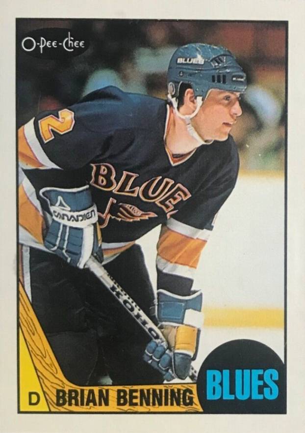 1987 O-Pee-Chee Brian Benning #122 Hockey Card