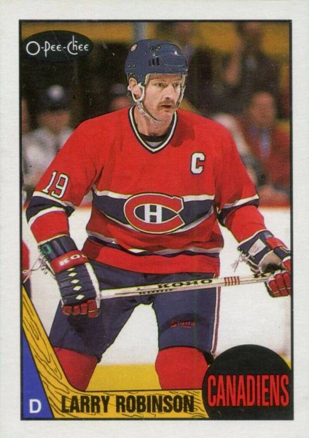 1987 O-Pee-Chee Larry Robinson #192 Hockey Card