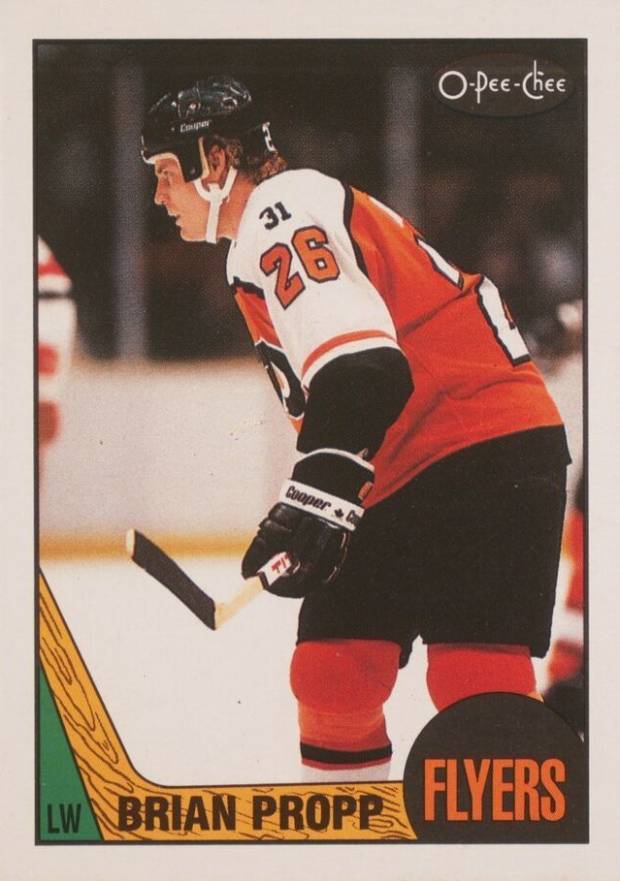 1987 O-Pee-Chee Brian Propp #158 Hockey Card