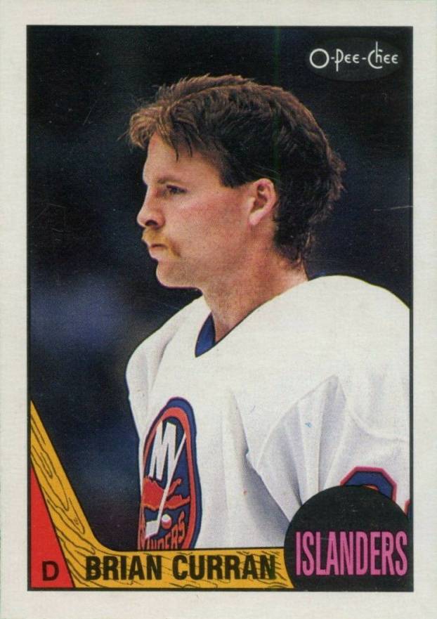 1987 O-Pee-Chee Brian Curran #90 Hockey Card