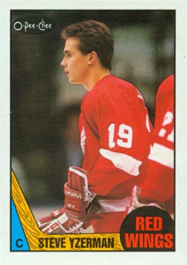 1987 O-Pee-Chee Steve Yzerman #56 Hockey Card