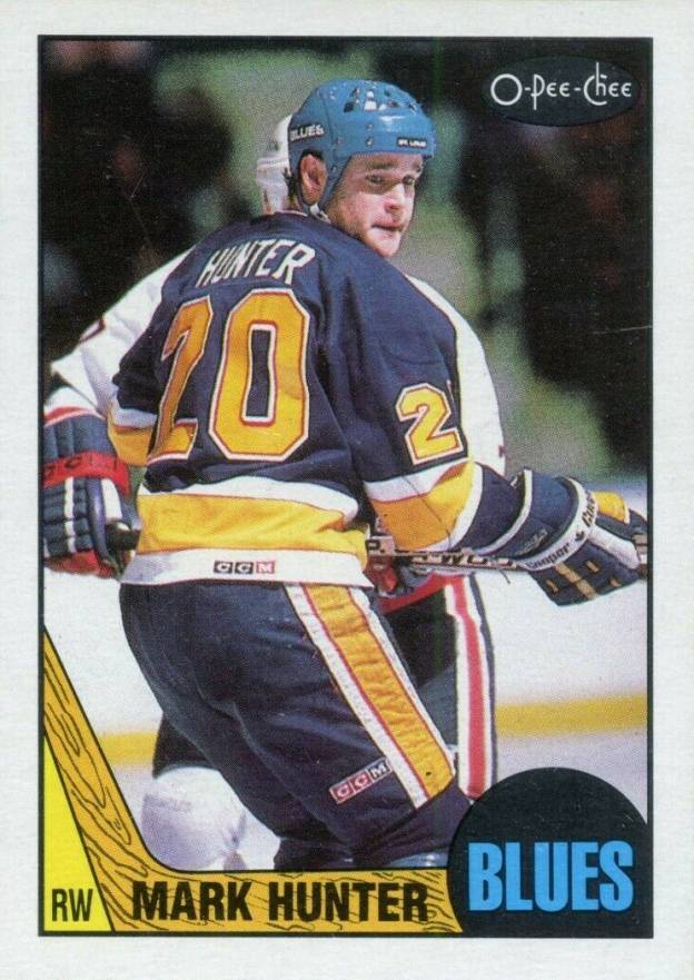 1987 O-Pee-Chee Mark Hunter #50 Hockey Card