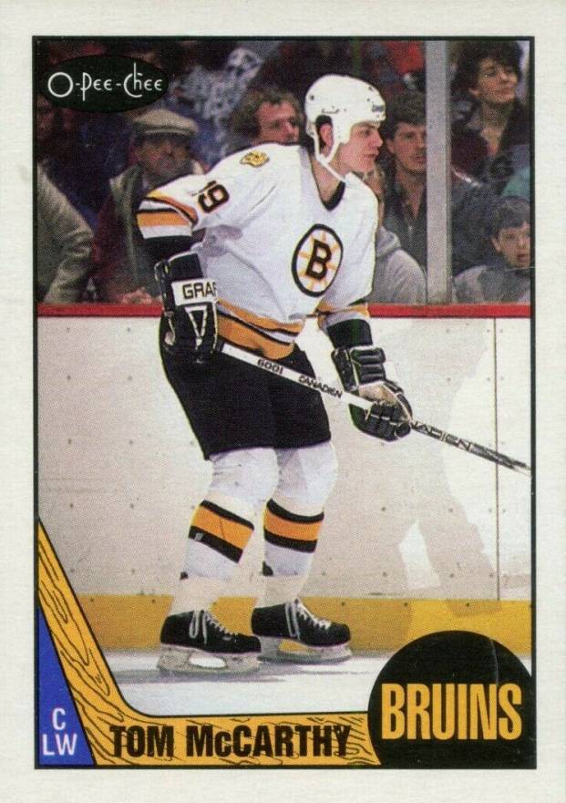 1987 O-Pee-Chee Tom McCarthy #38 Hockey Card