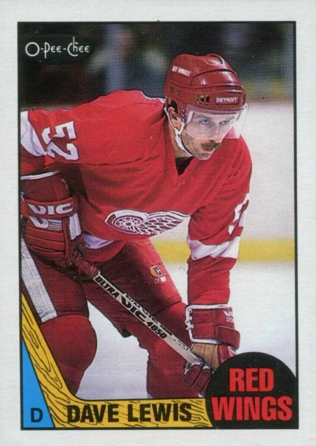 1987 O-Pee-Chee Dave Lewis #37 Hockey Card