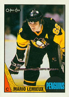 1987 O-Pee-Chee Mario Lemieux #15 Hockey Card