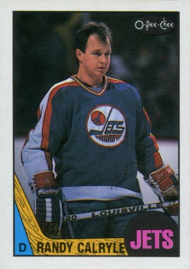 1987 O-Pee-Chee Randy Carlyle #9 Hockey Card