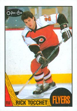 1987 O-Pee-Chee Rick Tocchet #2 Hockey Card