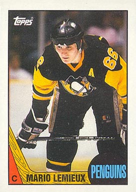 1987 Topps Mario Lemieux #15 Hockey Card