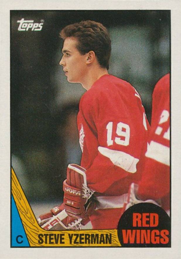 1987 Topps Steve Yzerman #56 Hockey Card