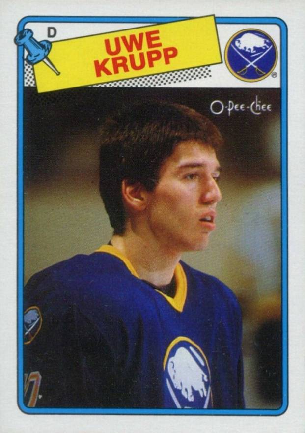 1988 O-Pee-Chee Uwe Krupp #220 Hockey Card