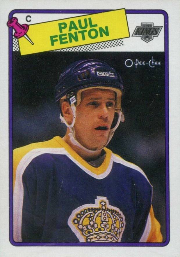 1988 O-Pee-Chee Paul Fenton #213 Hockey Card