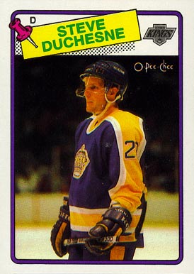 1988 O-Pee-Chee Steve Duchesne #182 Hockey Card