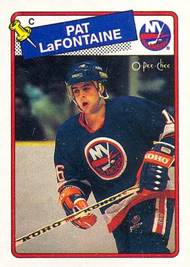 1988 O-Pee-Chee Pat LaFontaine #123 Hockey Card