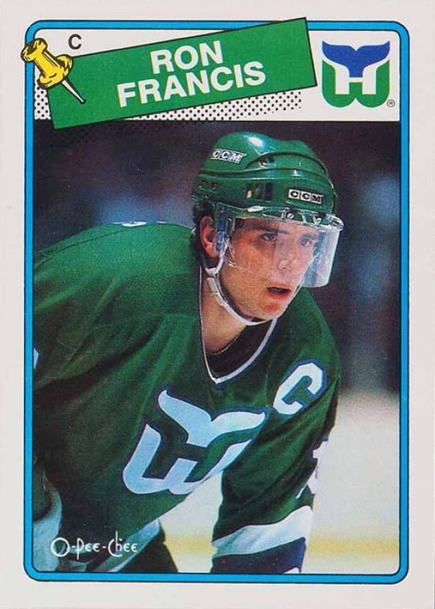 1988 O-Pee-Chee Ron Francis #52 Hockey Card