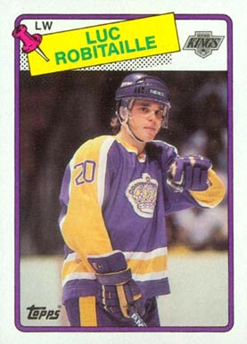 1988 Topps Luc Robitaille #124 Hockey Card
