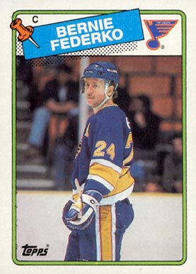 1988 Topps Bernie Federko #81 Hockey Card