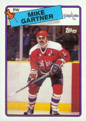 1988 Topps Mike Gartner #50 Hockey Card