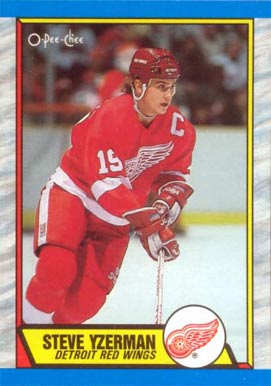 1989 O-Pee-Chee Steve Yzerman #83 Hockey Card