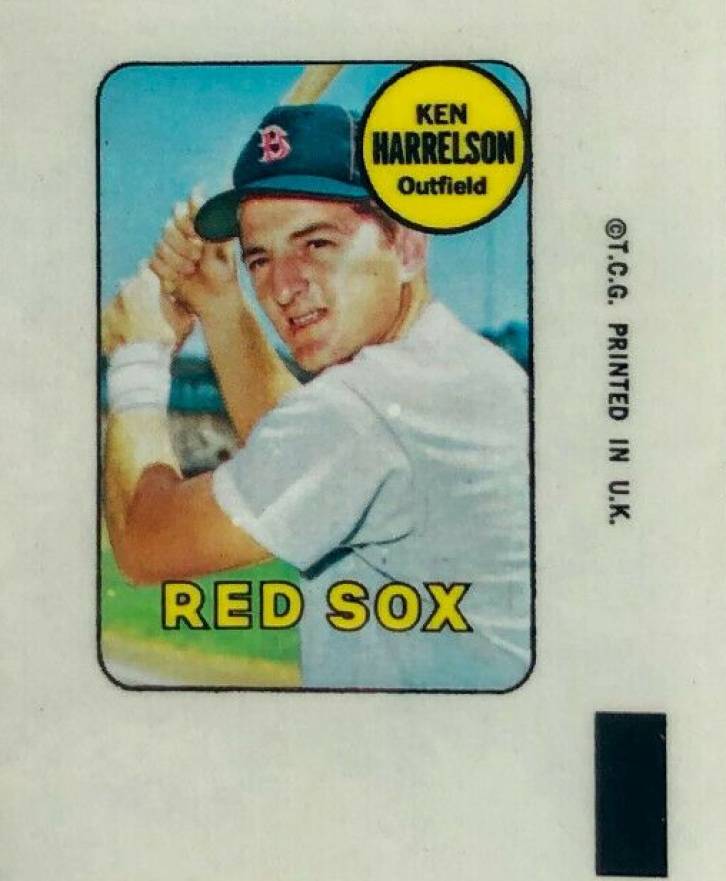 1969 Topps Decals Ken Harrelson # Baseball Card