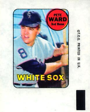 1969 Topps Decals Pete Ward # Baseball Card