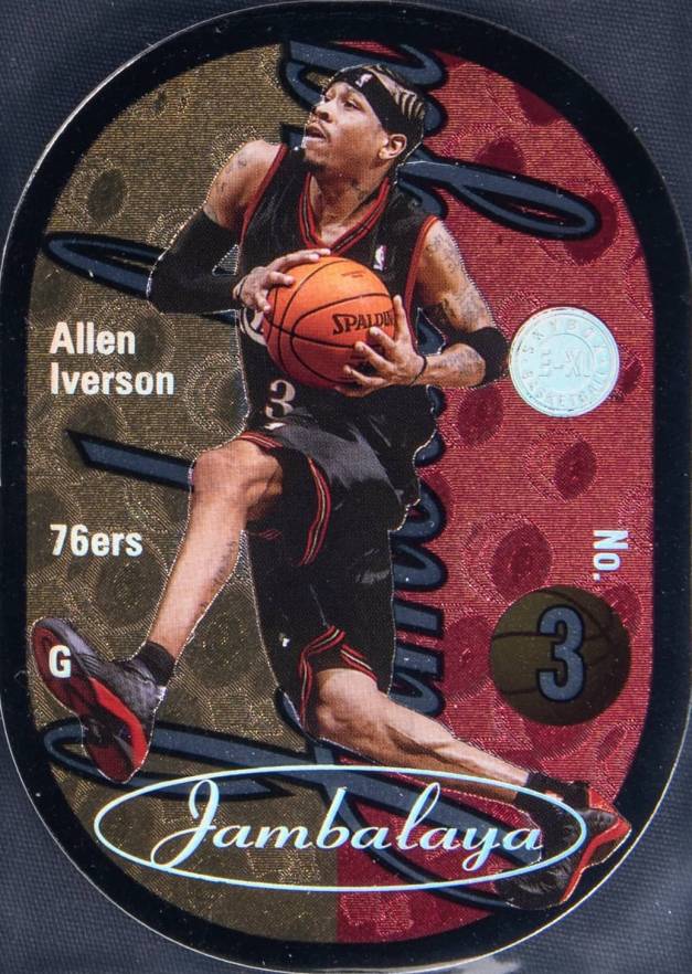 2004 Skybox E-XL Jambalaya Allen Iverson #8 Basketball Card