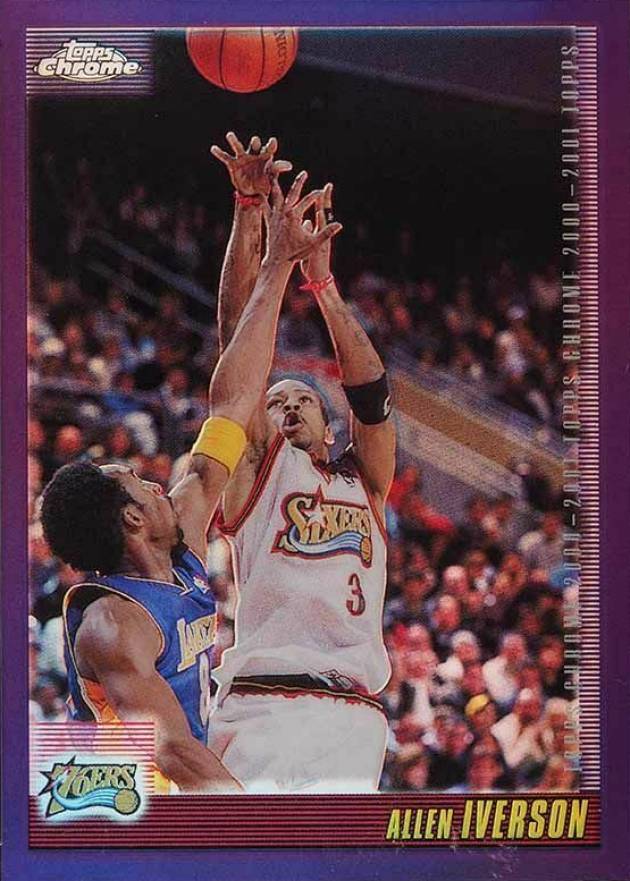 2000 Topps Chrome Allen Iverson #93 Basketball Card