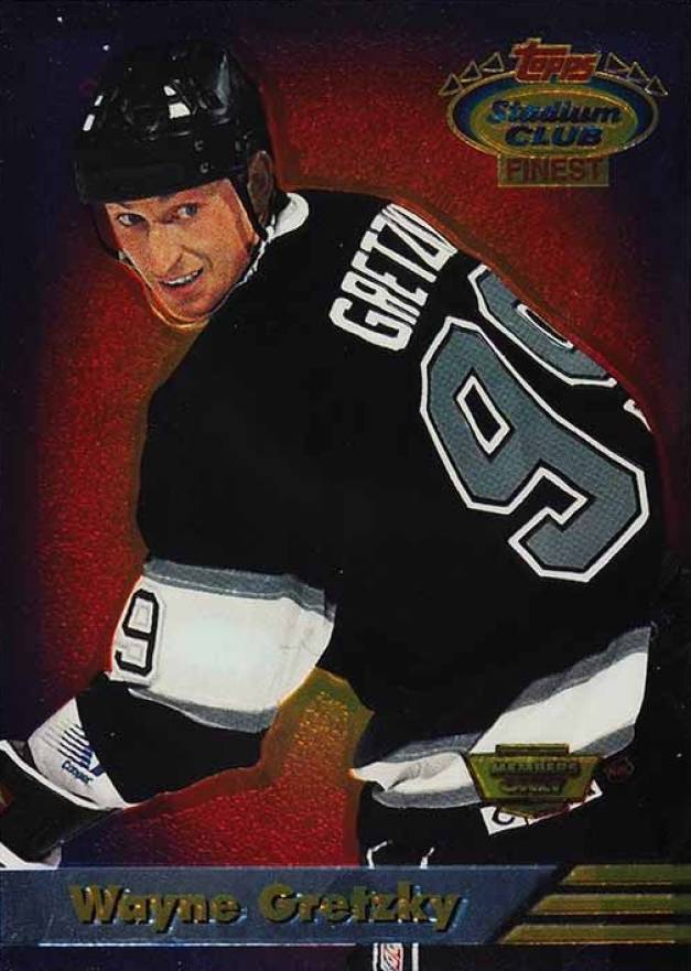 1993 Stadium Club Finest Wayne Gretzky #1 Hockey Card
