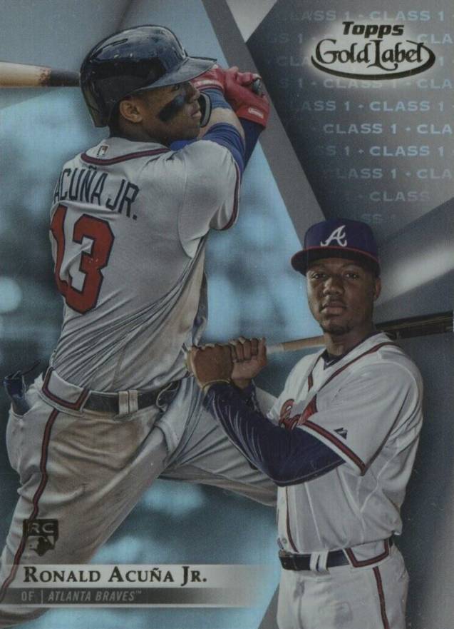 2018 Topps Gold Label  Ronald Acuna Jr. #99 Baseball Card