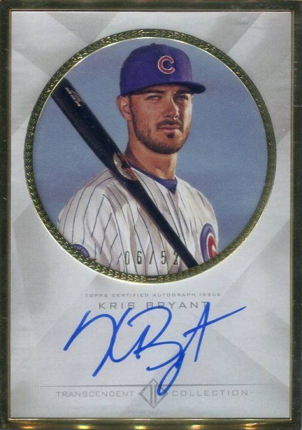 2016 Topps Transcendent Collection Framed Autograph Kris Bryant #TCAKR Baseball Card