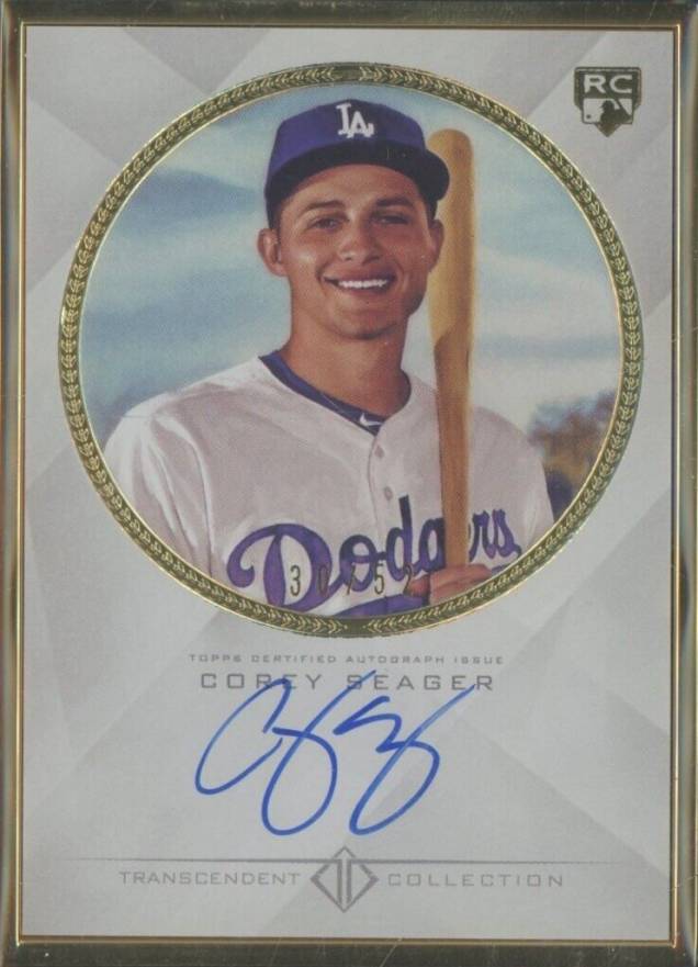 2016 Topps Transcendent Collection Framed Autograph Corey Seager #TCACS Baseball Card