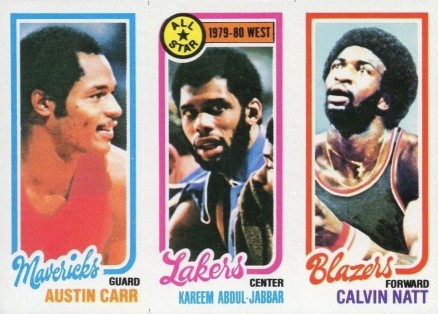1980 Topps Carr/Abdul-Jabbar/Natt #33 Basketball Card