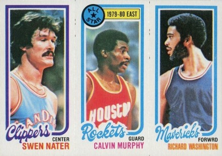 1980 Topps Nater/Murphy/Washington #117 Basketball Card