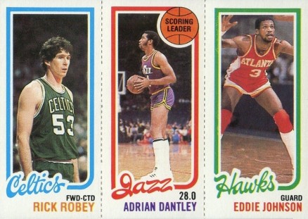 1980 Topps Robey/Dantley/Johnson #139 Basketball Card