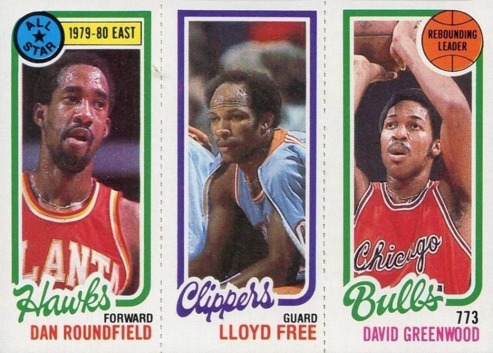 1980 Topps Roundfield/Free/Greenwood #146 Basketball Card