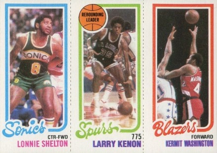 1980 Topps Shelton/Kenon/Washington #151 Basketball Card