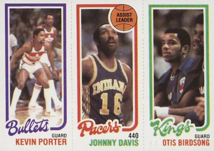 1980 Topps Porter/Davis/Birdsong #133 Basketball Card