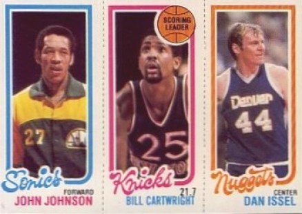 1980 Topps Johnson/Cartwright/Issel #74 Basketball Card