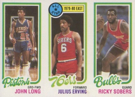 1980 Topps Long/Erving/Sobers #95 Basketball Card