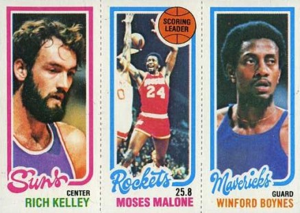 1980 Topps Kelley/Malone/Boynes #84 Basketball Card
