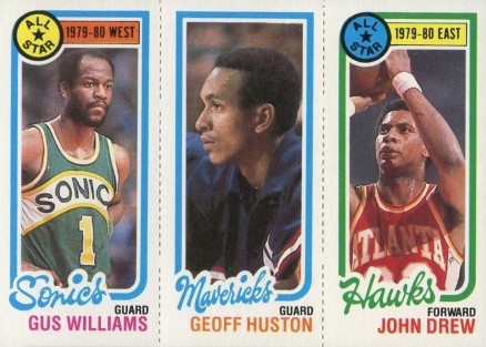 1980 Topps Williams/Huston/Drew #171 Basketball Card