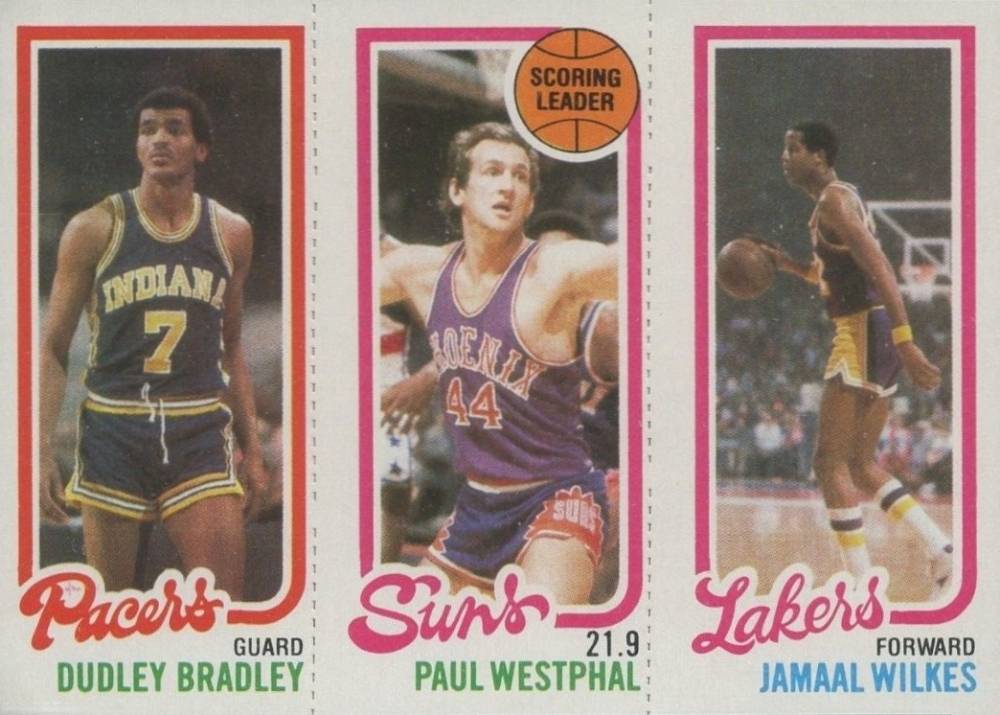 1980 Topps Bradley/Westphal/Wilkes #20 Basketball Card