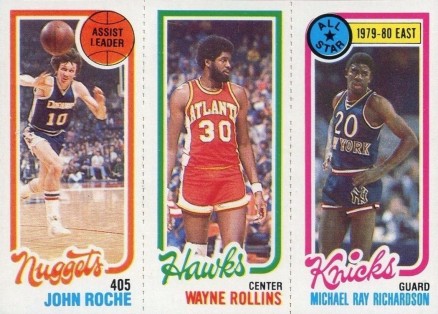1980 Topps Roche/Rollins/Richardson #144 Basketball Card