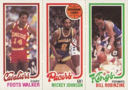 1980 Topps Walker/Johnson/Robinzine #164 Basketball Card