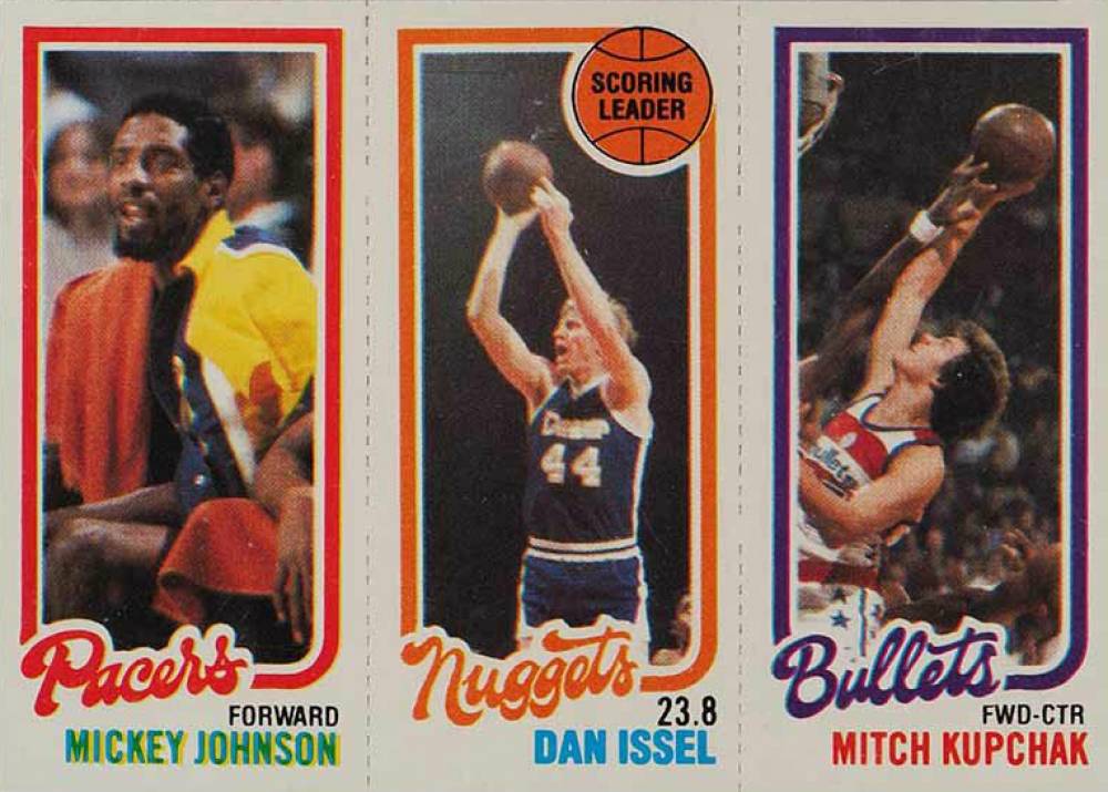 1980 Topps Johnson/Issel/Kupchak #77 Basketball Card