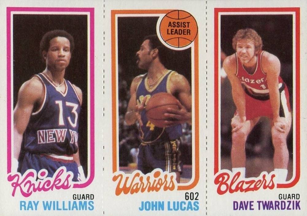 1980 Topps Williams/Lucas/Twardzik #172 Basketball Card