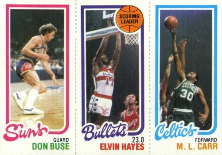1980 Topps Buse/Hayes/Carr #32 Basketball Card