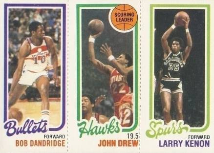 1980 Topps Dandridge/Drew/Kenon #47 Basketball Card