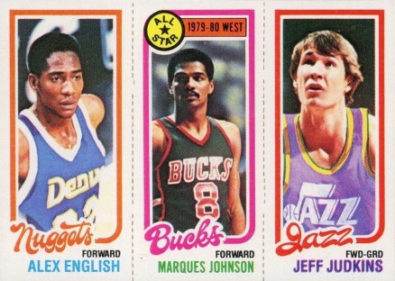 1980 Topps English/Johnson/Judkins #53 Basketball Card